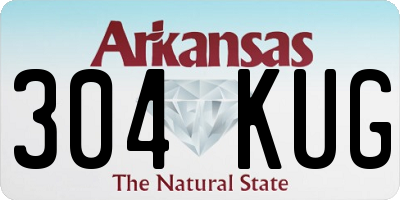 AR license plate 304KUG