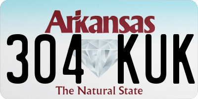 AR license plate 304KUK