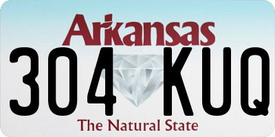 AR license plate 304KUQ