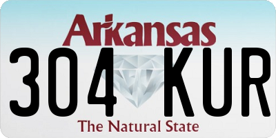 AR license plate 304KUR