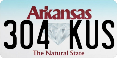 AR license plate 304KUS