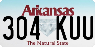 AR license plate 304KUU