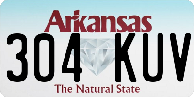 AR license plate 304KUV