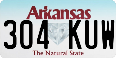 AR license plate 304KUW