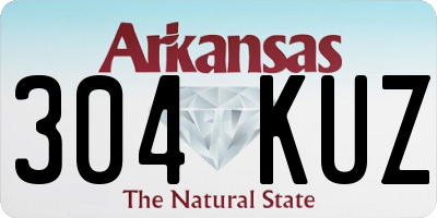 AR license plate 304KUZ