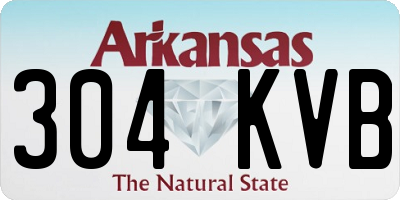 AR license plate 304KVB