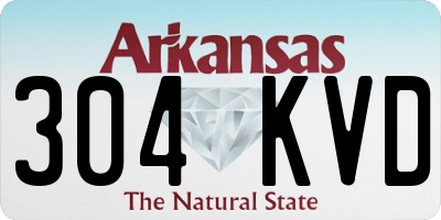 AR license plate 304KVD