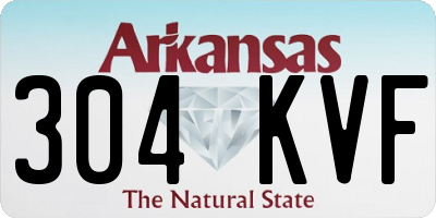 AR license plate 304KVF