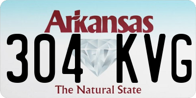 AR license plate 304KVG