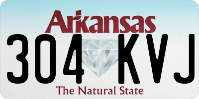 AR license plate 304KVJ