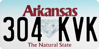 AR license plate 304KVK