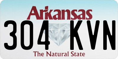 AR license plate 304KVN