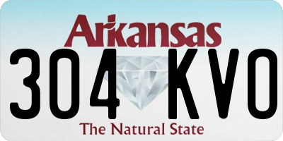 AR license plate 304KVO