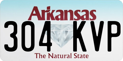 AR license plate 304KVP