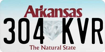 AR license plate 304KVR