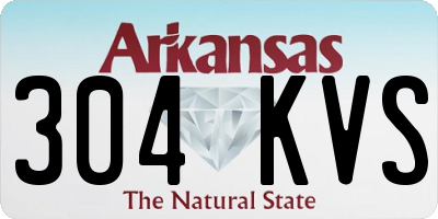 AR license plate 304KVS