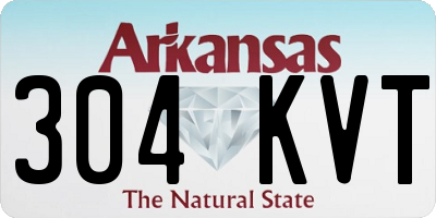 AR license plate 304KVT