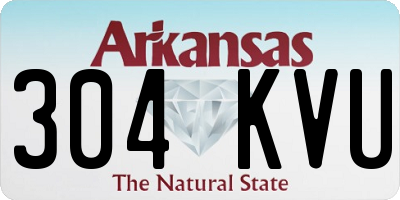 AR license plate 304KVU