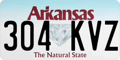 AR license plate 304KVZ