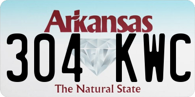 AR license plate 304KWC