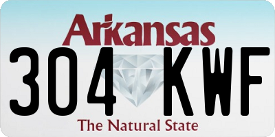 AR license plate 304KWF