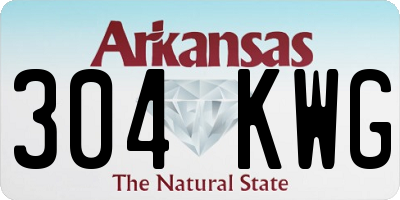 AR license plate 304KWG