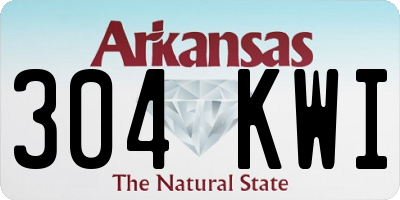 AR license plate 304KWI