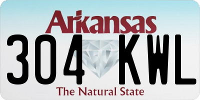 AR license plate 304KWL