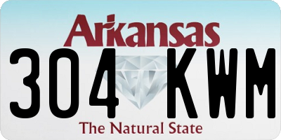 AR license plate 304KWM