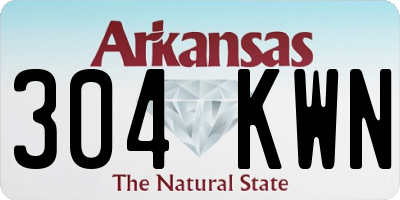 AR license plate 304KWN