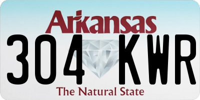 AR license plate 304KWR