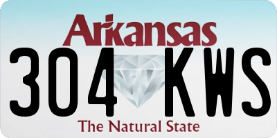 AR license plate 304KWS