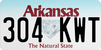 AR license plate 304KWT