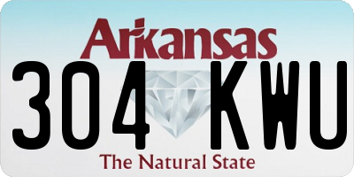 AR license plate 304KWU