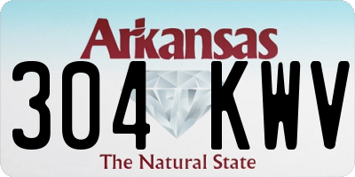AR license plate 304KWV