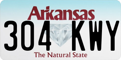 AR license plate 304KWY