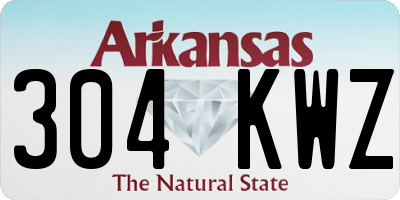 AR license plate 304KWZ