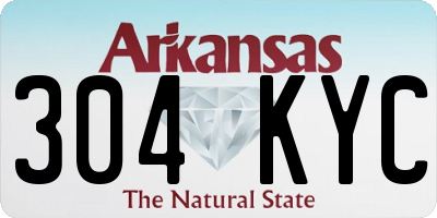 AR license plate 304KYC