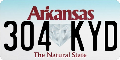 AR license plate 304KYD