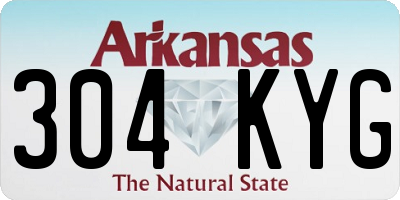 AR license plate 304KYG