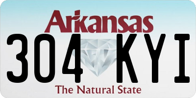 AR license plate 304KYI