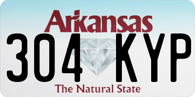 AR license plate 304KYP