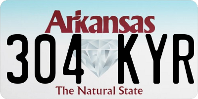 AR license plate 304KYR