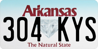 AR license plate 304KYS