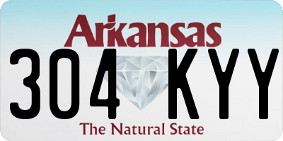 AR license plate 304KYY