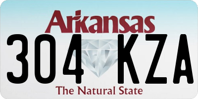 AR license plate 304KZA