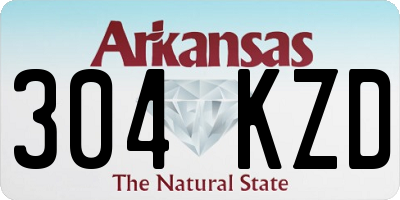 AR license plate 304KZD