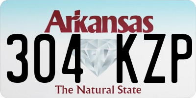 AR license plate 304KZP