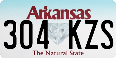 AR license plate 304KZS