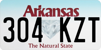 AR license plate 304KZT